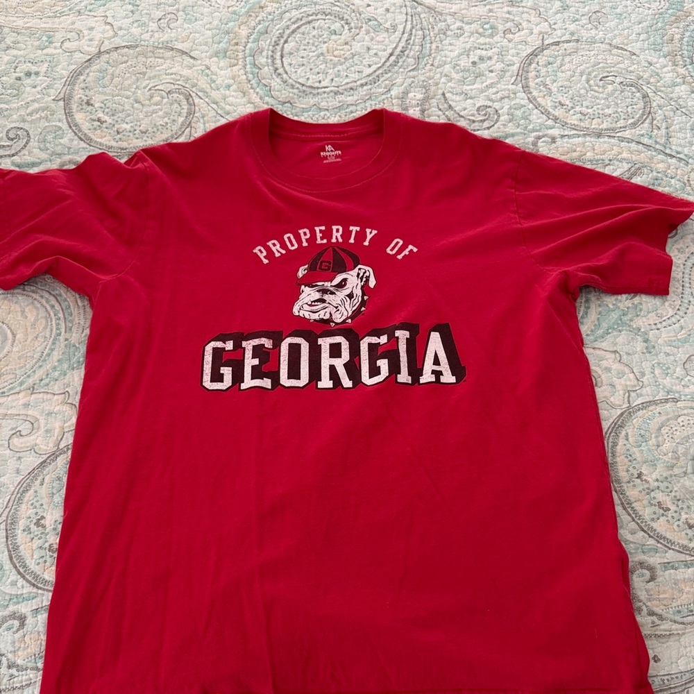 Knights Apparel Red Georgia Bulldogs Tee
